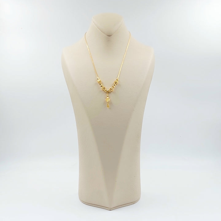 21K عقد مسبحة طابات-مجوهرات الشيخ سعيد-Saeed Jewelry 