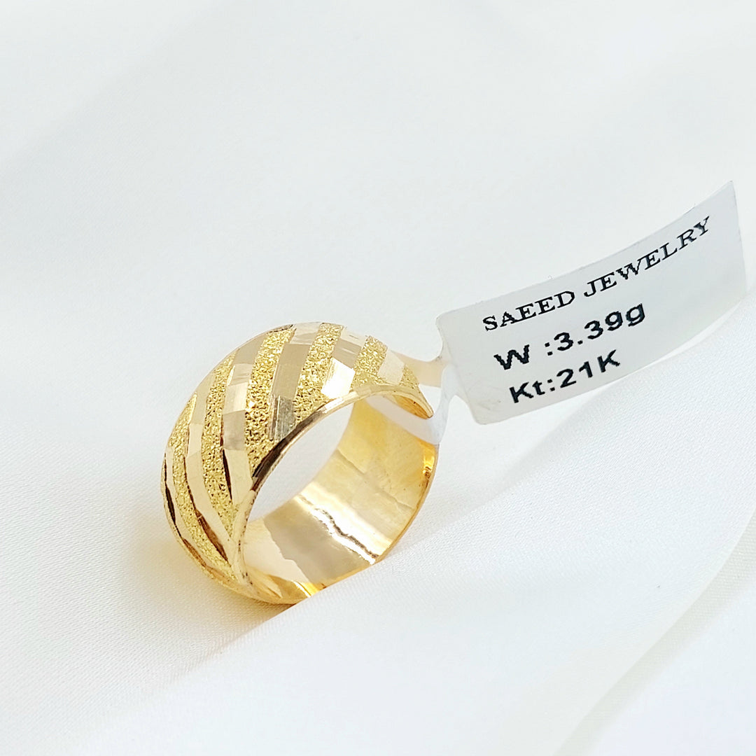 Wide Sanded Wedding Ring