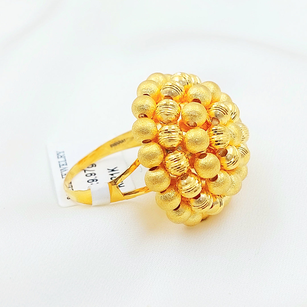 Deluxe Balls Ring Made of 21K Gold by Saeed Jewelry 