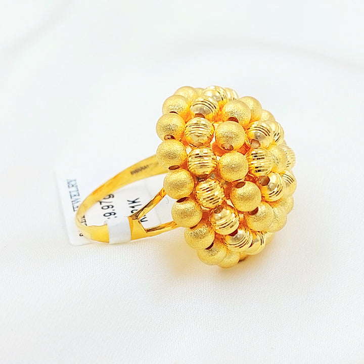 Deluxe Balls Ring Made of 21K Gold by Saeed Jewelry 