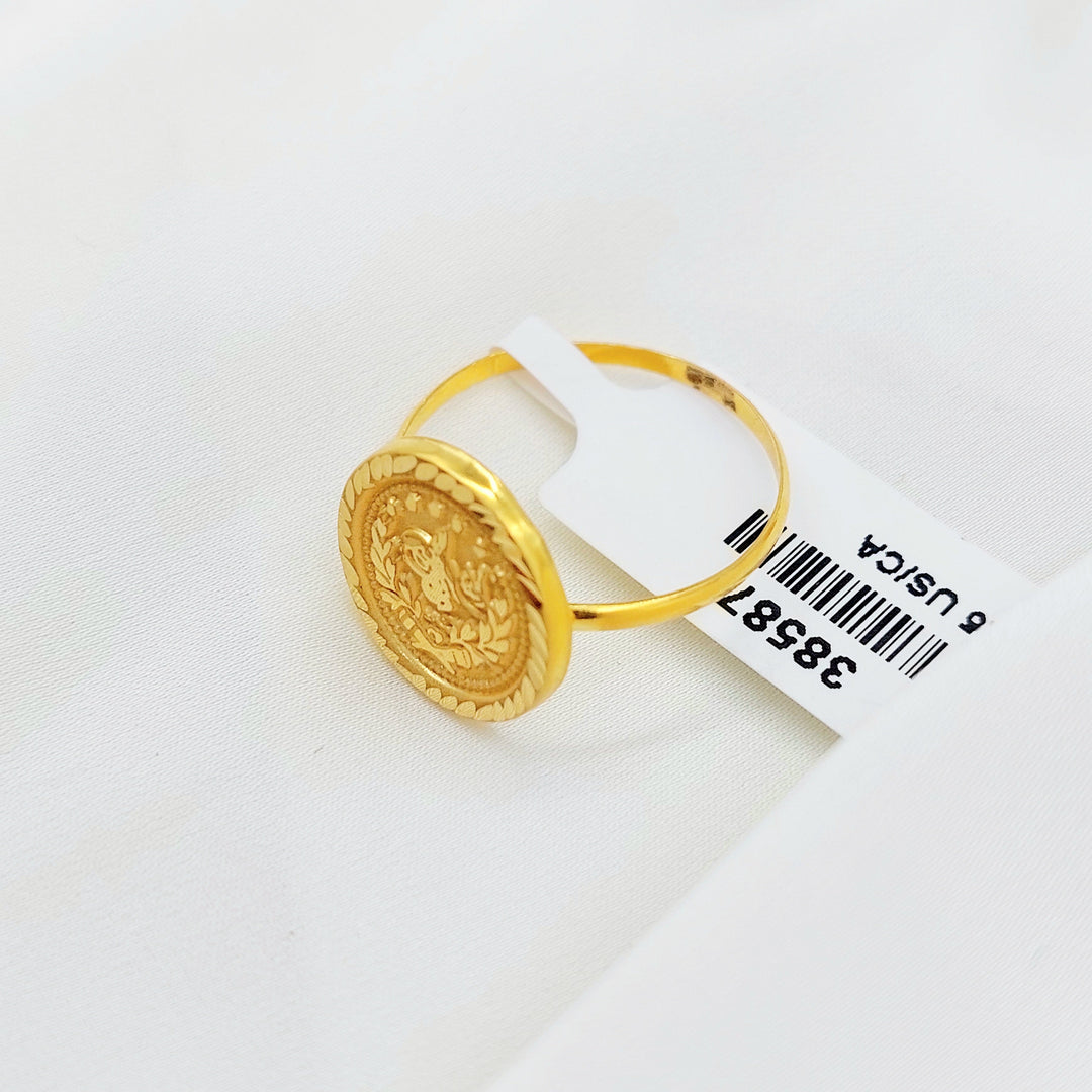 21K Gold Ottoman Coin-Inspired Ring