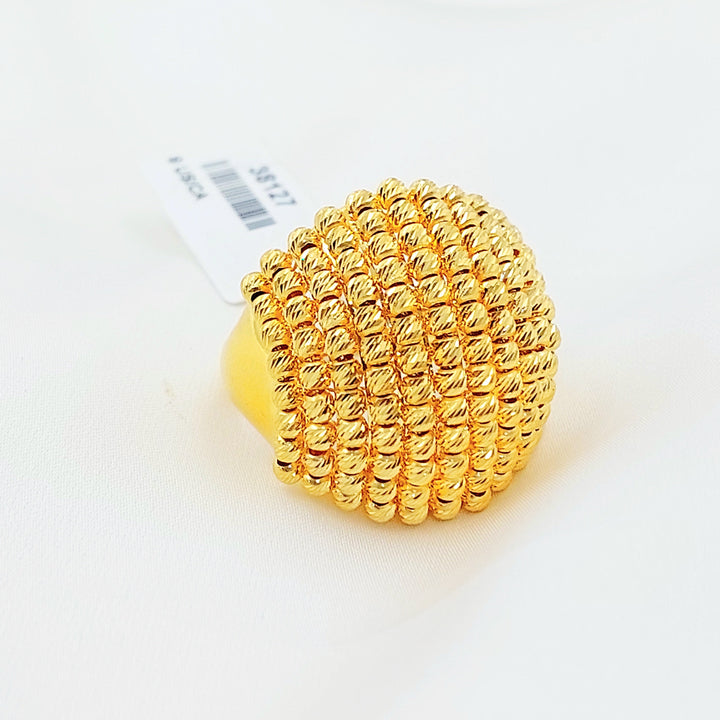 Deluxe Balls Ring Made of 21K Gold by Saeed Jewelry 