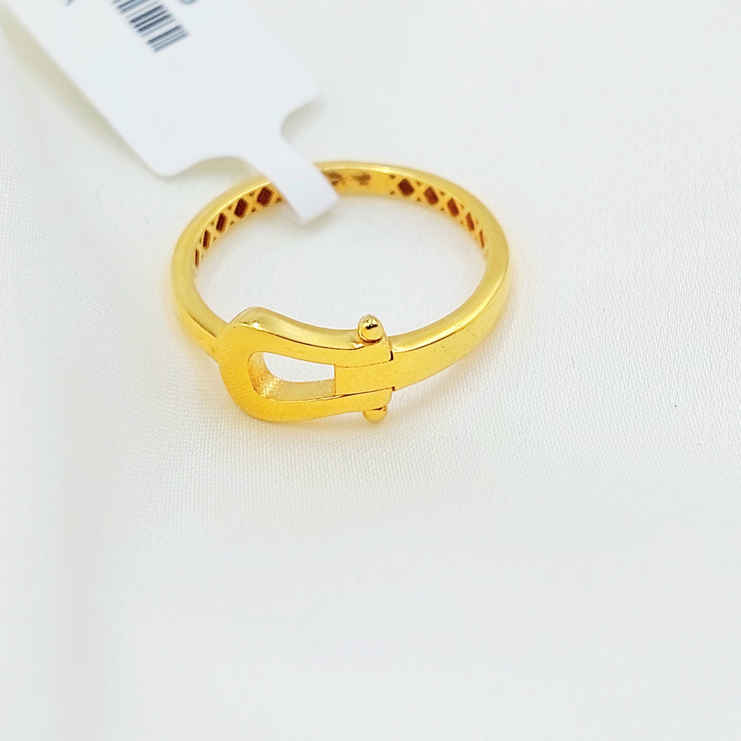 21K Gold Buckle Ring