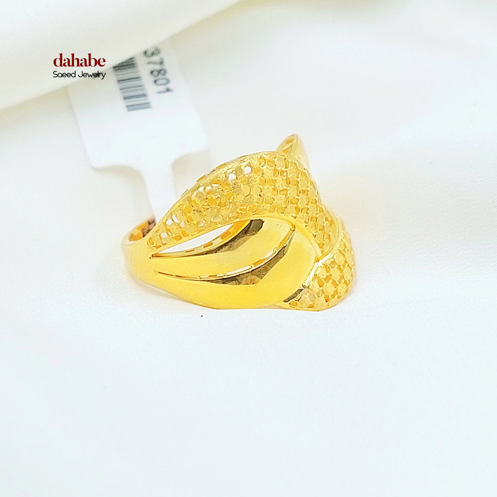 21K خاتم اكسترا-مجوهرات الشيخ سعيد-Saeed Jewelry 