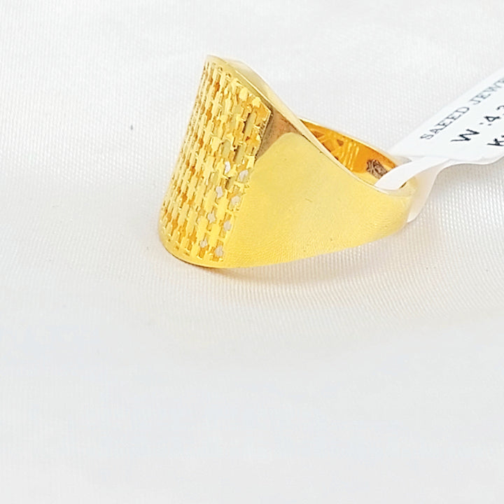 Deluxe Deluxe Ring Made of 21K Gold by Saeed Jewelry 
