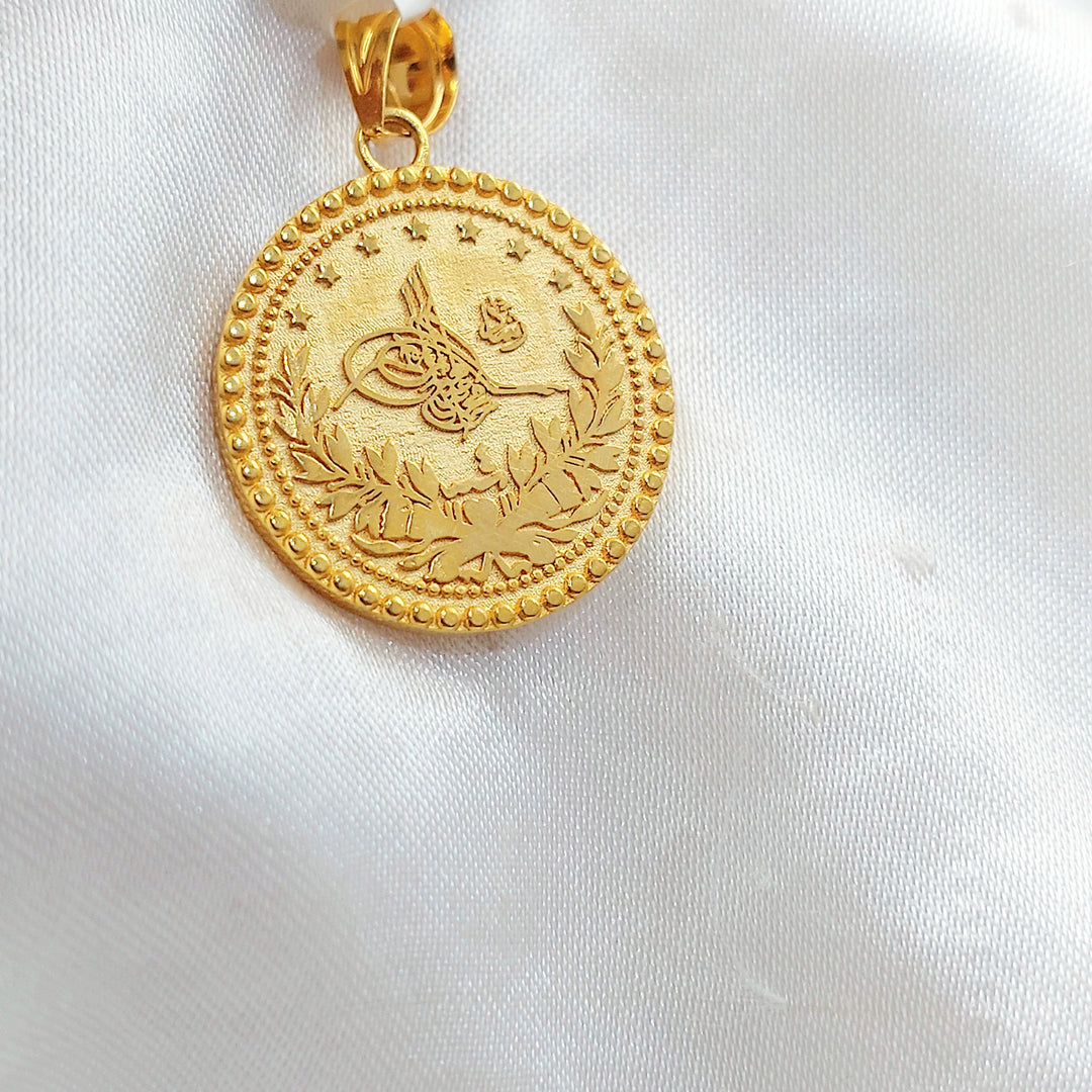 Rashadi Pendant Made of 21K Gold by Saeed Jewelry 