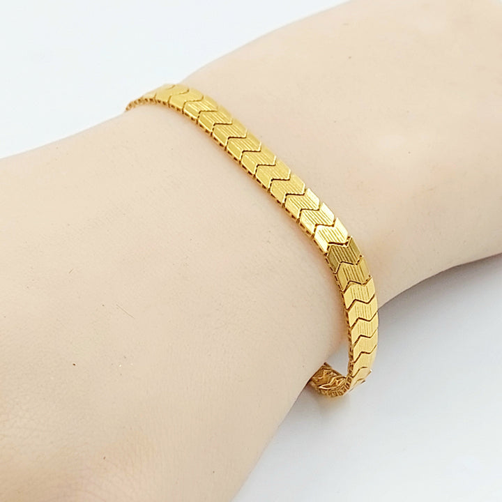 21K اسوارة افعى-مجوهرات الشيخ سعيد-Saeed Jewelry 
