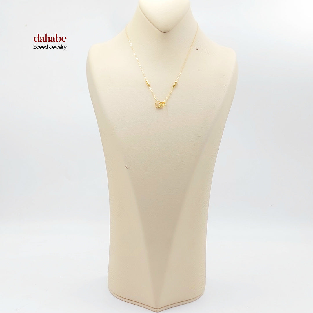 21K Gold Interlocking Circle Necklace
