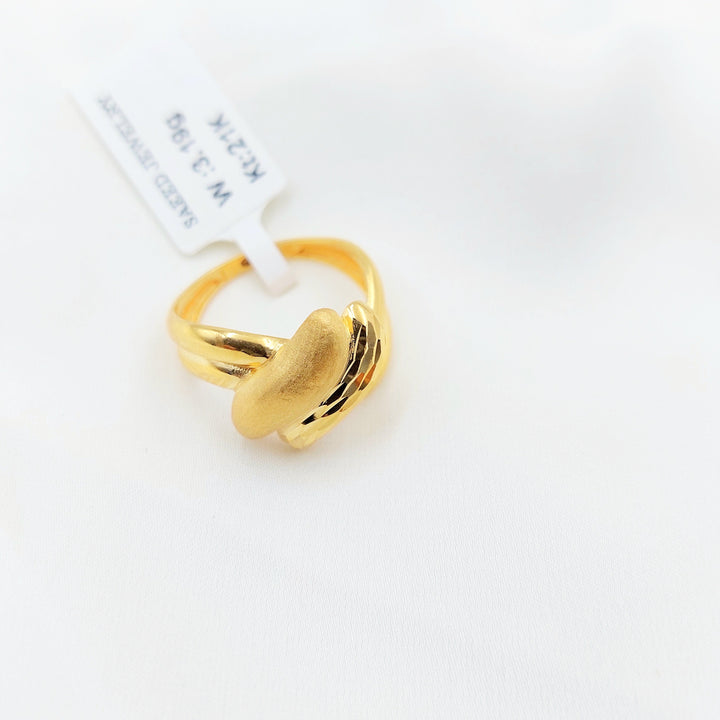 21K Gold Wave Wrap Ring