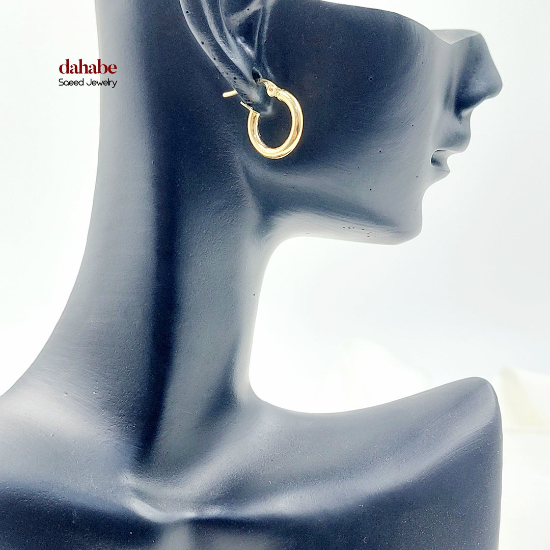 18K حلق ذبلة اطفال-مجوهرات الشيخ سعيد-Saeed Jewelry 