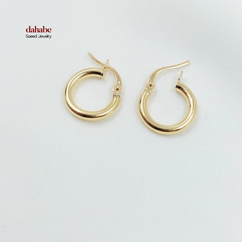 18K حلق ذبلة اطفال-مجوهرات الشيخ سعيد-Saeed Jewelry 