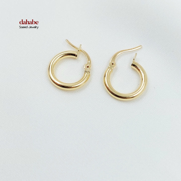 18K حلق ذبلة اطفال-مجوهرات الشيخ سعيد-Saeed Jewelry 