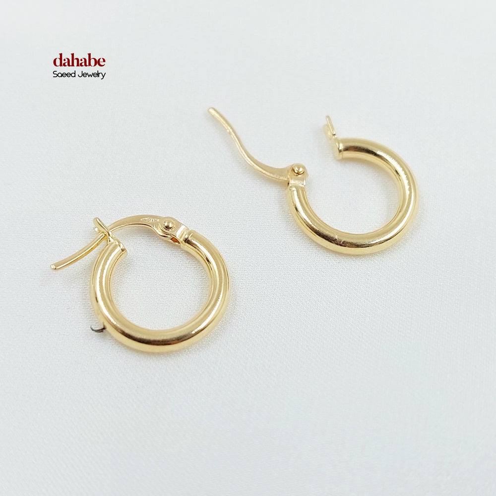 18K حلق ذبلة اطفال-مجوهرات الشيخ سعيد-Saeed Jewelry 