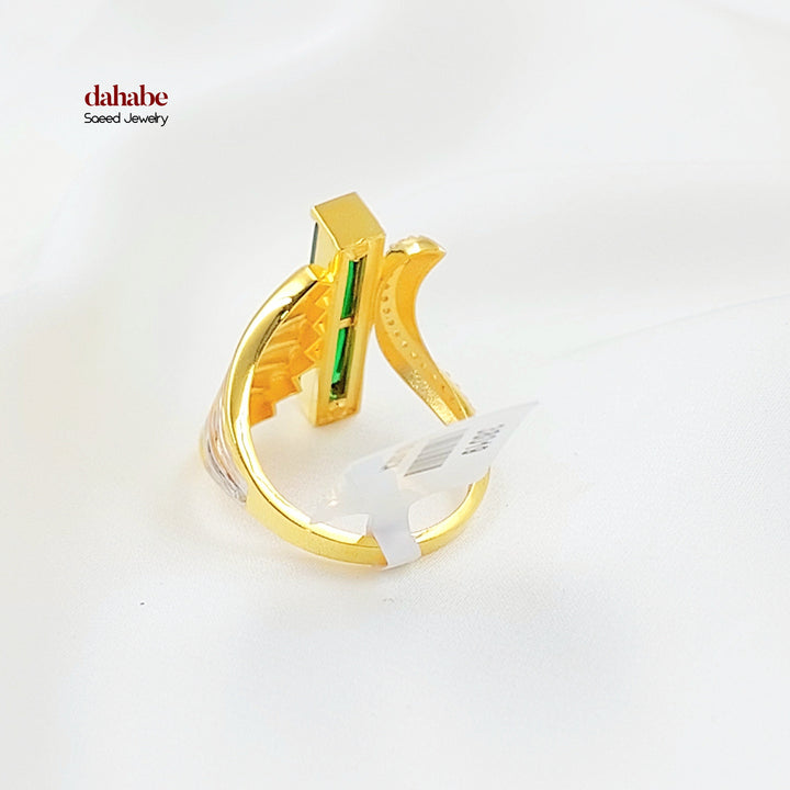 Zircon Studded Deluxe Ring