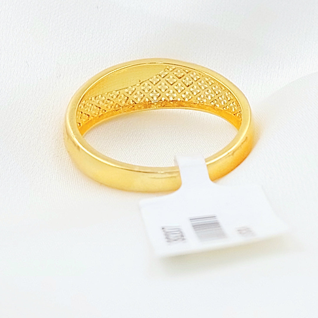 Light Plain Ring Made of 21K Gold by Saeed Jewelry 