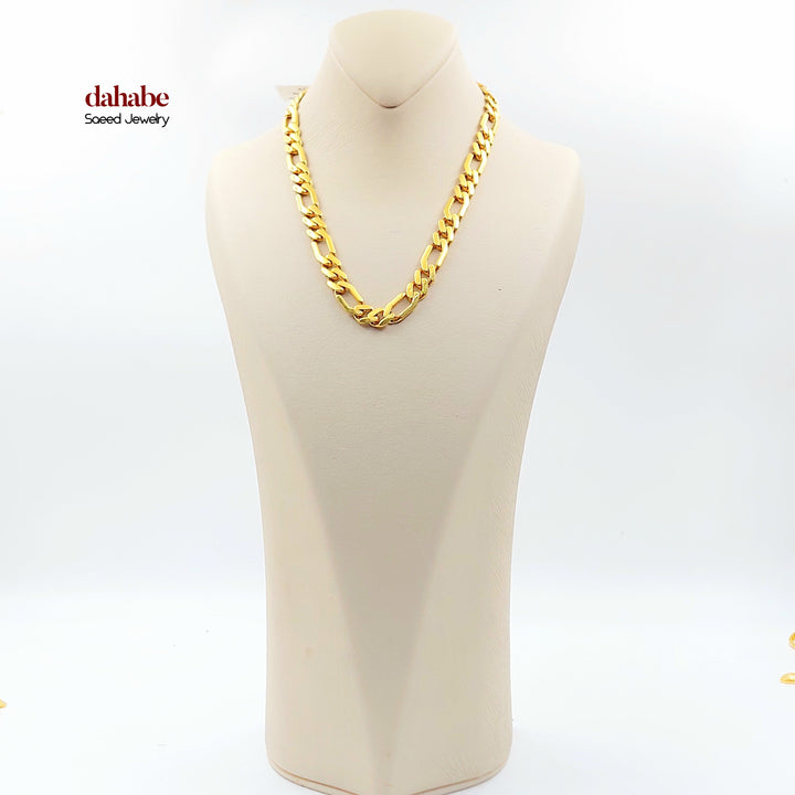 21K عقد جنزير مينا-مجوهرات الشيخ سعيد-Saeed Jewelry 