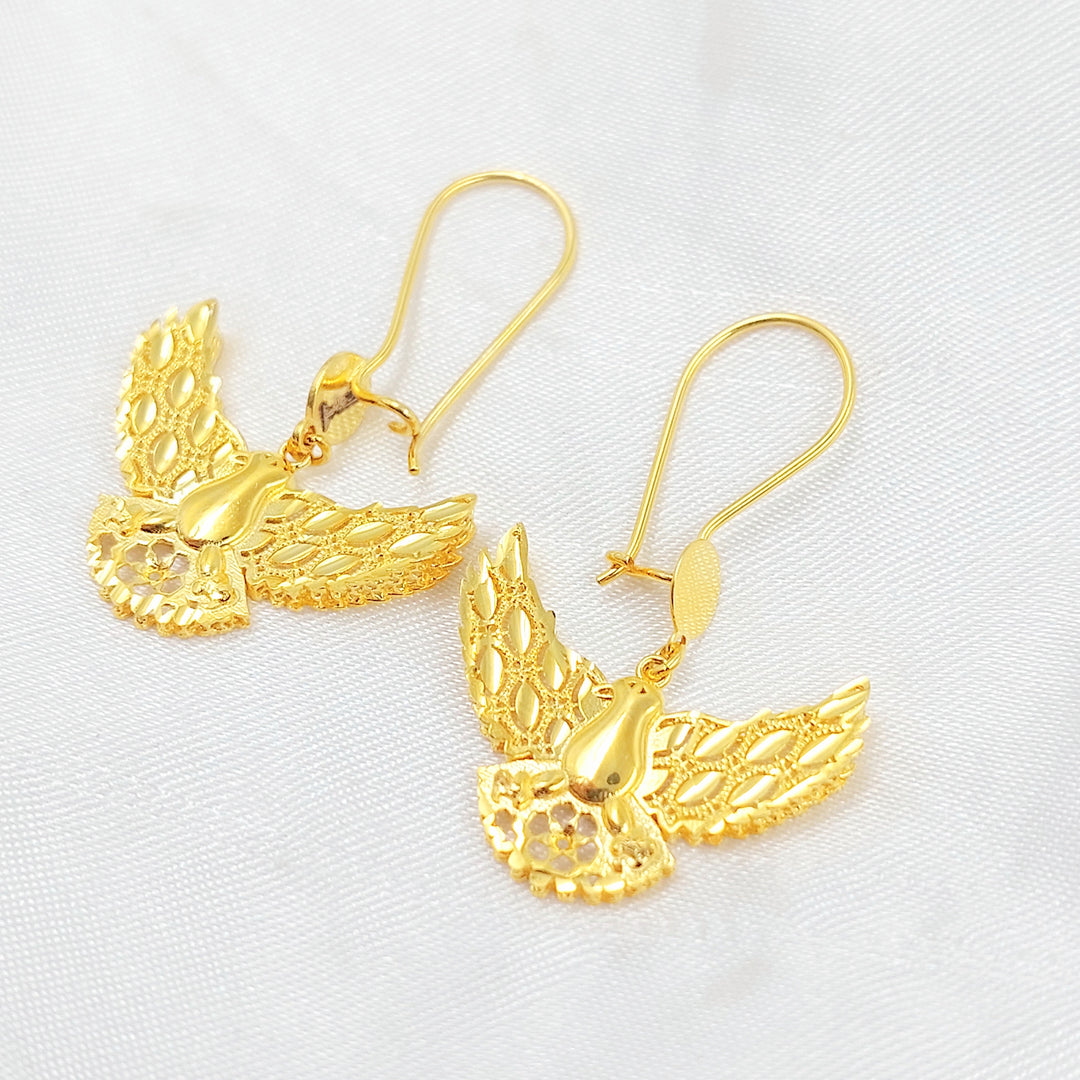 Deluxe Shankle Earrings Made of 21K Gold by Saeed Jewelry 