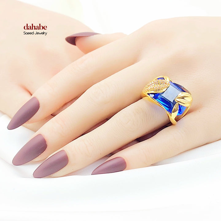 Zircon Studded Deluxe Ring
