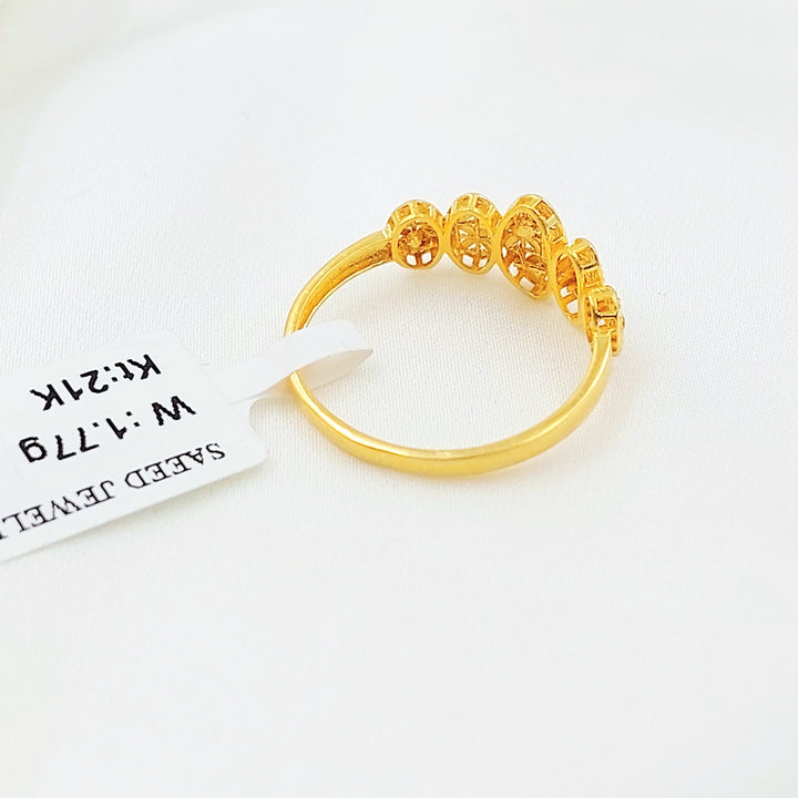 Light Deluxe Ring Made of 21K Gold by Saeed Jewelry 