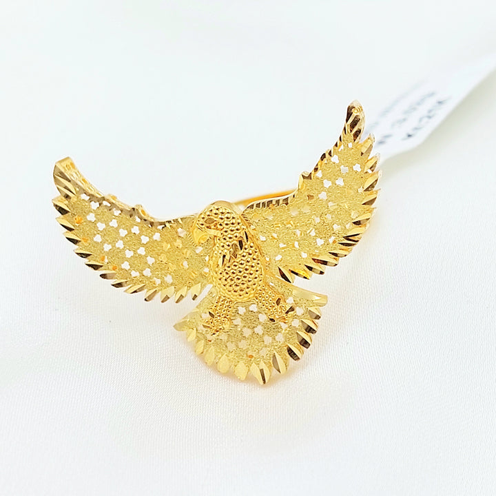 Deluxe Eagle Ring Made of 21K Gold by Saeed Jewelry 