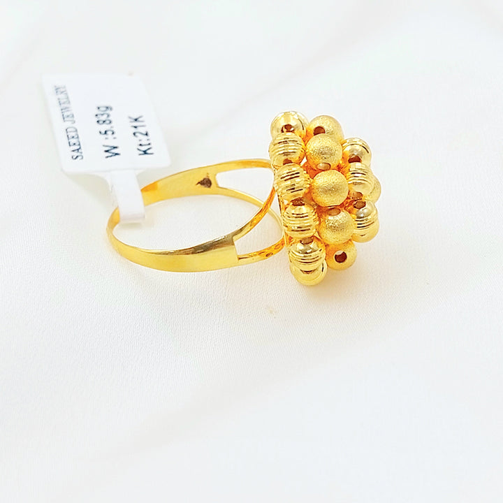 Deluxe Balls Ring Made of 21K Gold by Saeed Jewelry 