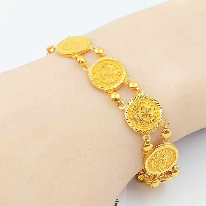 Print Rashadi Bracelet Made of 21K Gold by Saeed Jewelry 