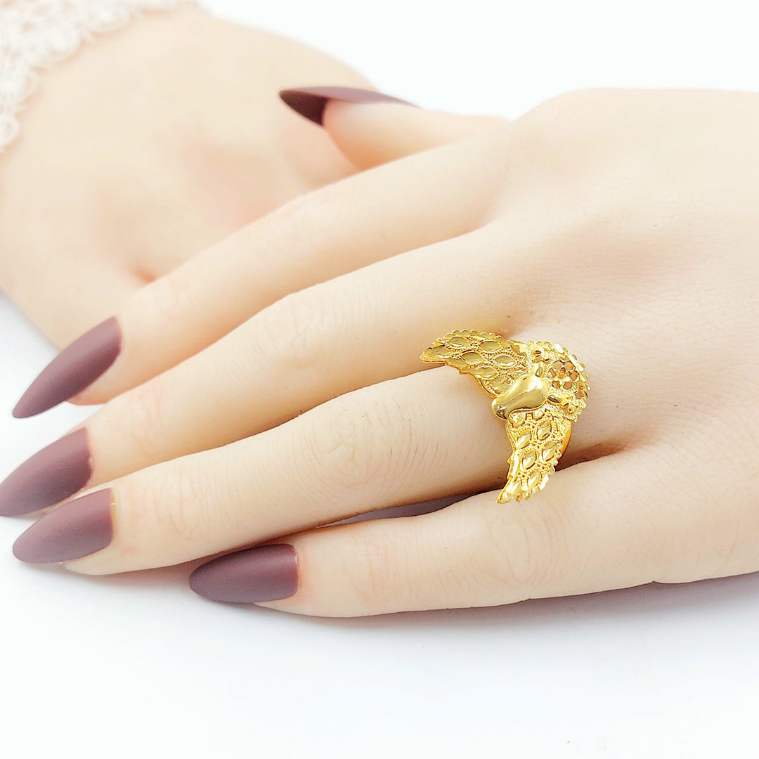 Deluxe Ring Made of 21K Gold by Saeed Jewelry 