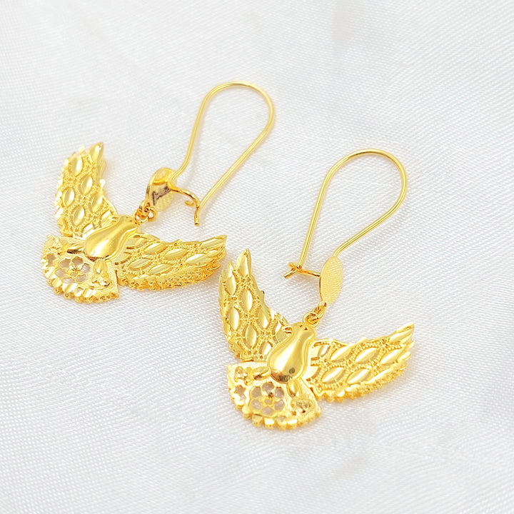 Deluxe Shankle Earrings Made of 21K Gold by Saeed Jewelry 