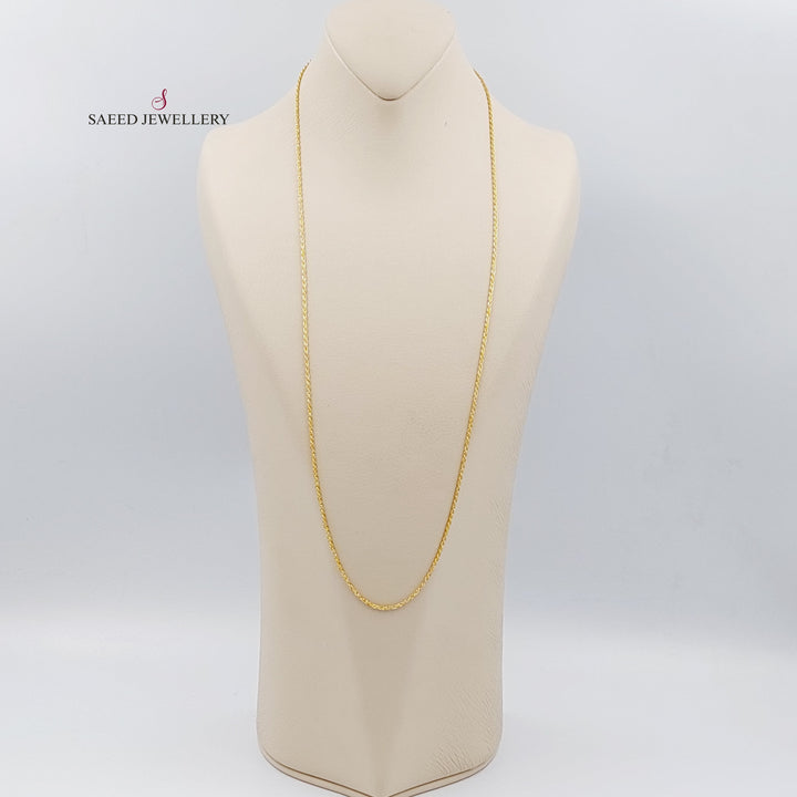 Span Ropes 18K 1.5mm Rope Chain 70cm – Saeed Jewelry
