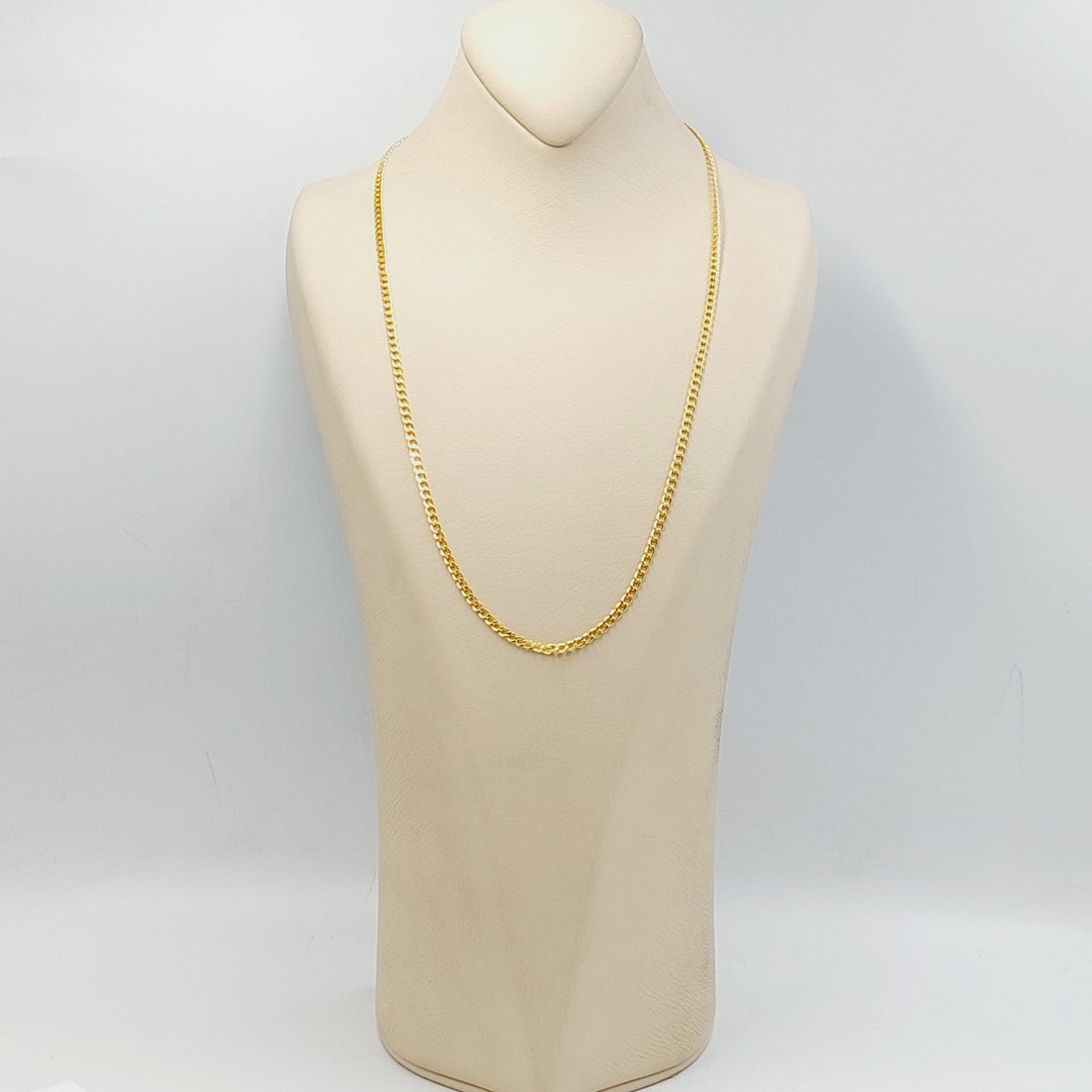 21K Gold 3.5mm Curb Chain by Saeed Jewelry - Image 10